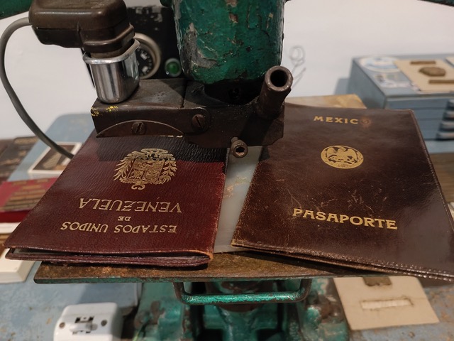 Leather cover for international passports were made here. Photo © Karethe Linaae